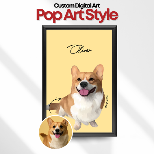 Custom Digital Art (Pop-Art Style)