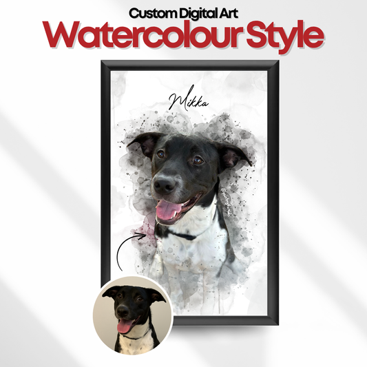 Custom Digital Art (Watercolour Style)