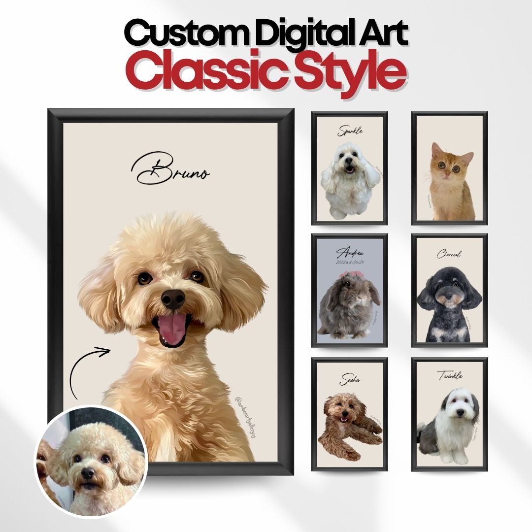 Custom Digital Art (Classic Style)