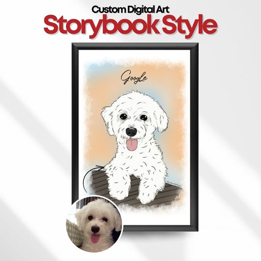 Custom Digital Art (Storybook Style)