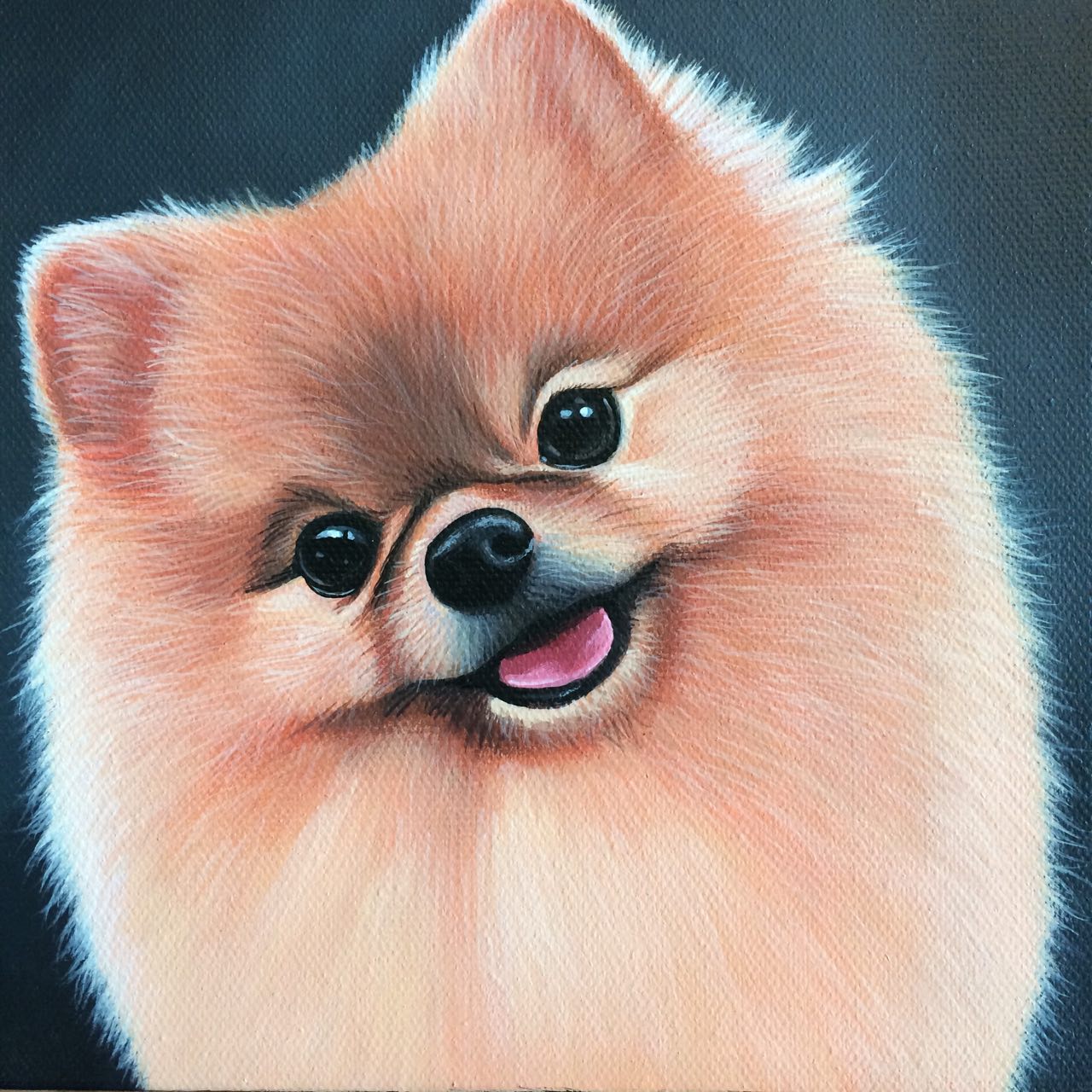 Custom Pet Portrait Oil Painting (Headshot Style)