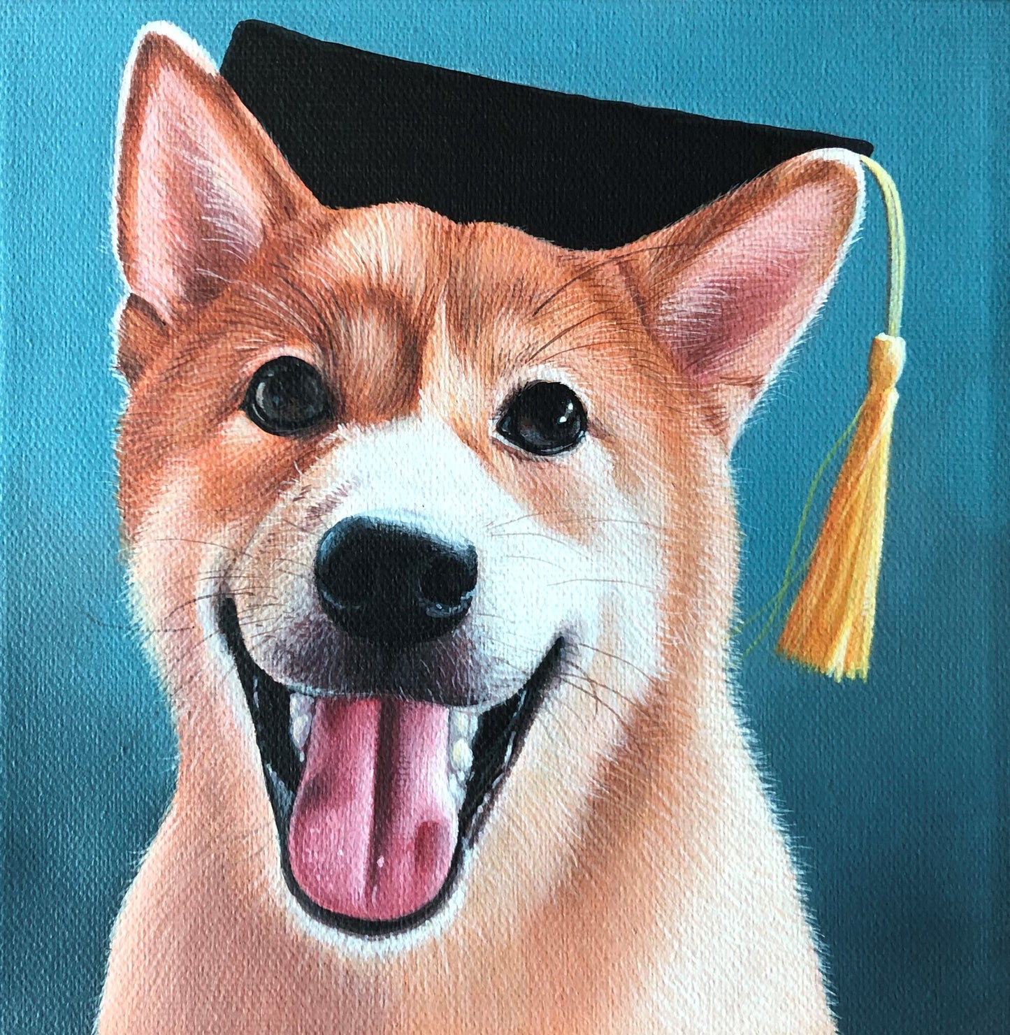 Custom Pet Portrait Oil Painting (Headshot Style)