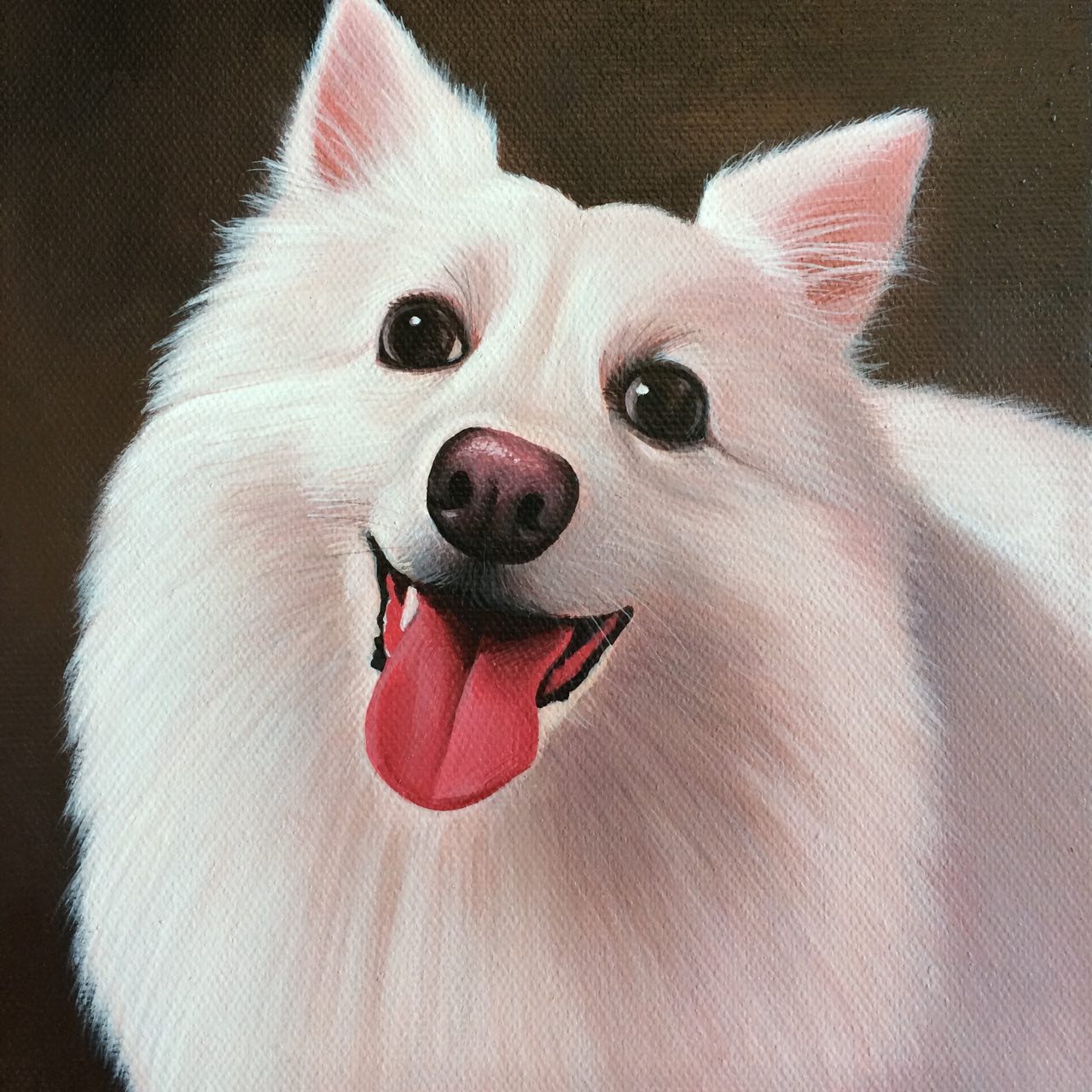 Custom Pet Portrait Oil Painting (Headshot Style)