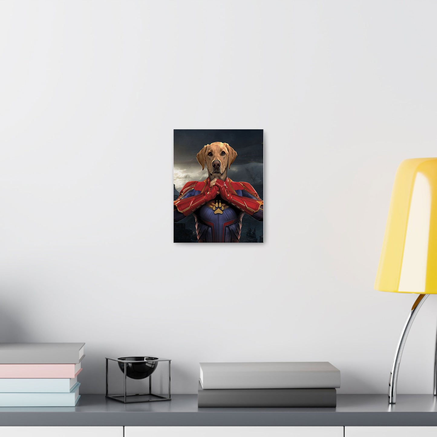 Superhero Pet Portrait - Captain Marvel