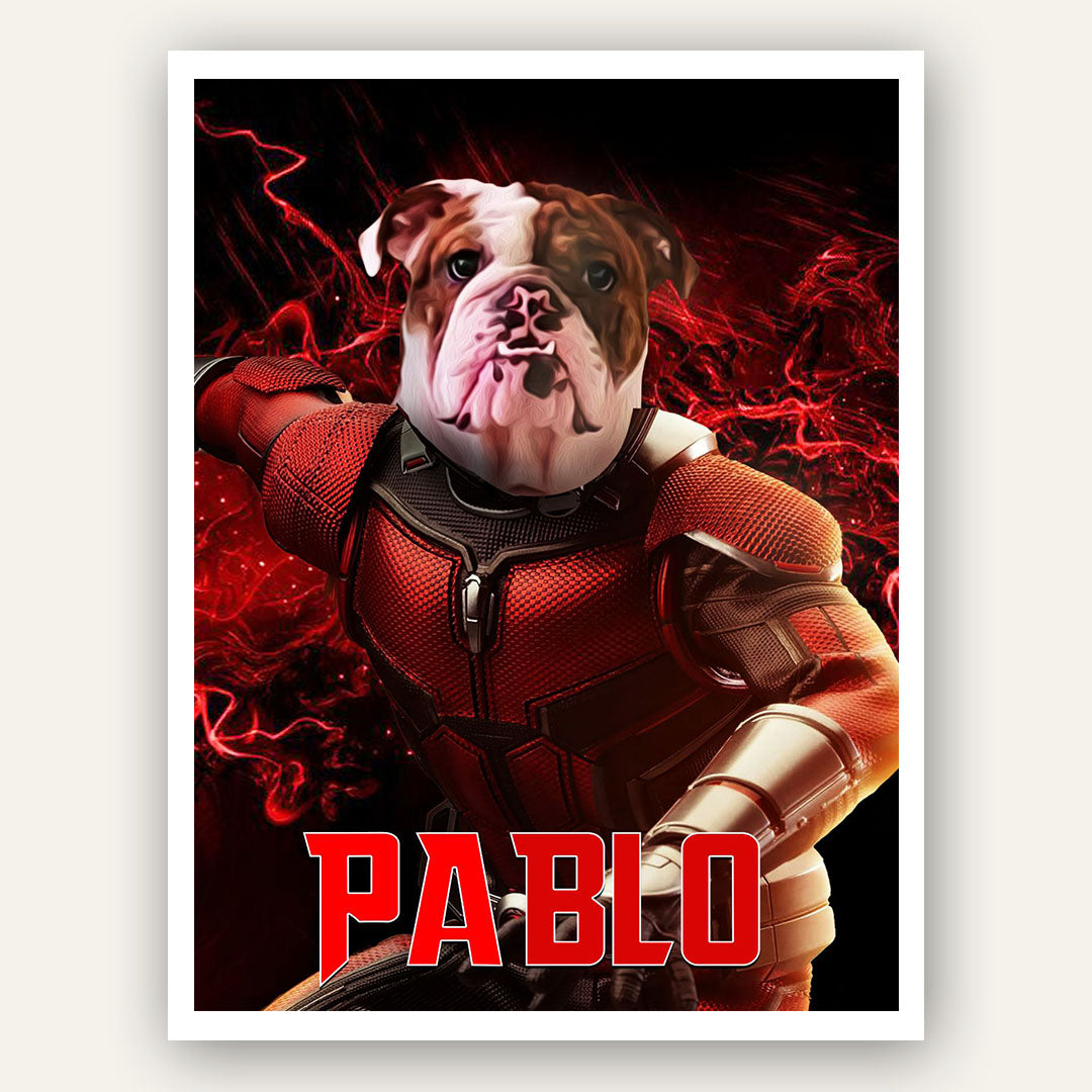 Superhero Pet Portrait - Ant Paw