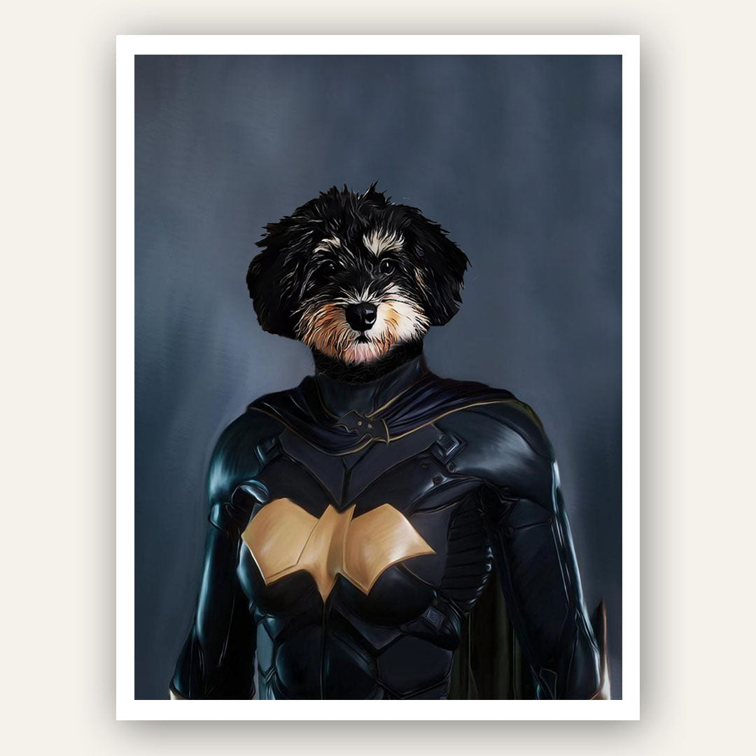 Superhero Pet Portrait - Batgirl