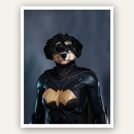 Superhero Pet Portrait - Batgirl