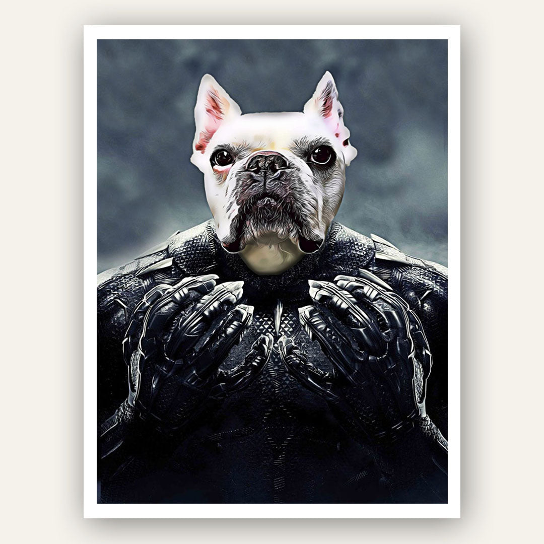 Superhero Pet Portrait - Black Pawnther