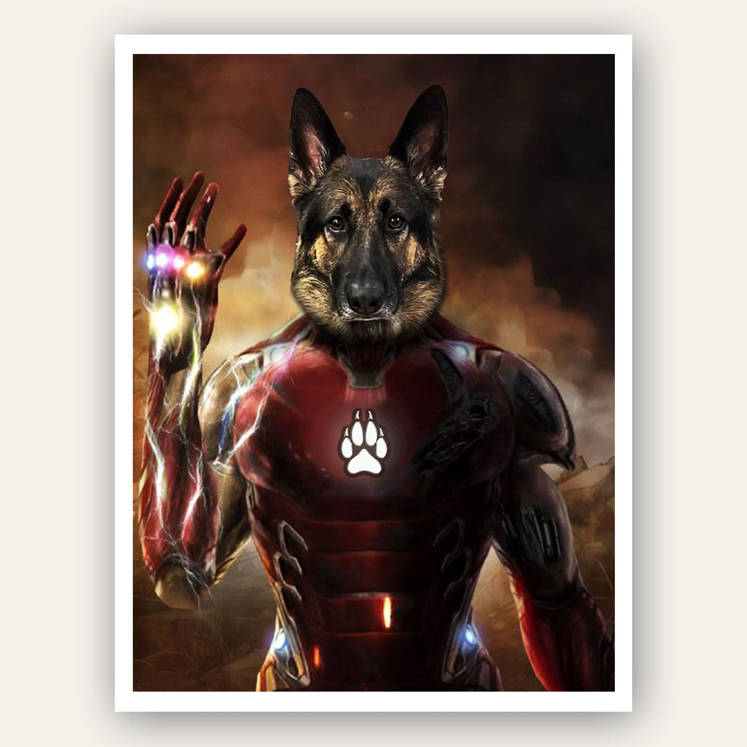 Superhero Pet Portrait - Iron Man