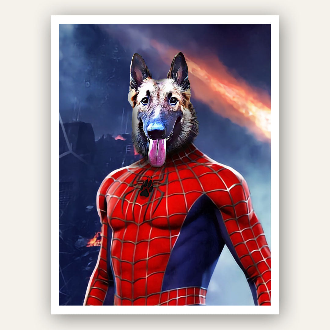 Superhero Pet Portrait - Spider Paw