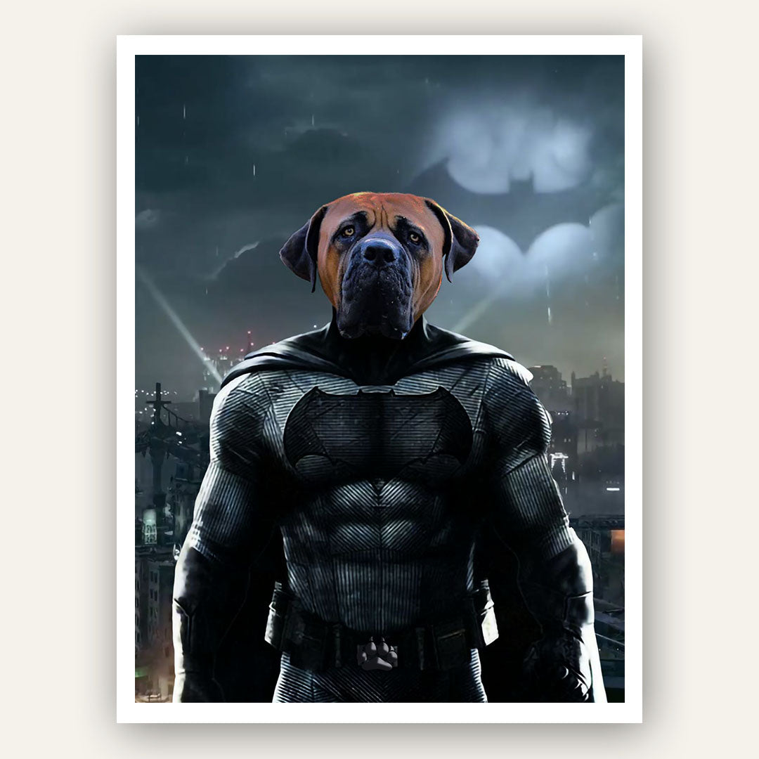 Superhero Pet Portrait - Batpaw