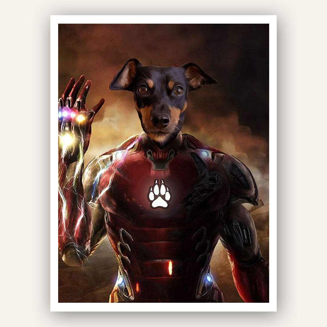 Superhero Pet Portrait - Iron Man