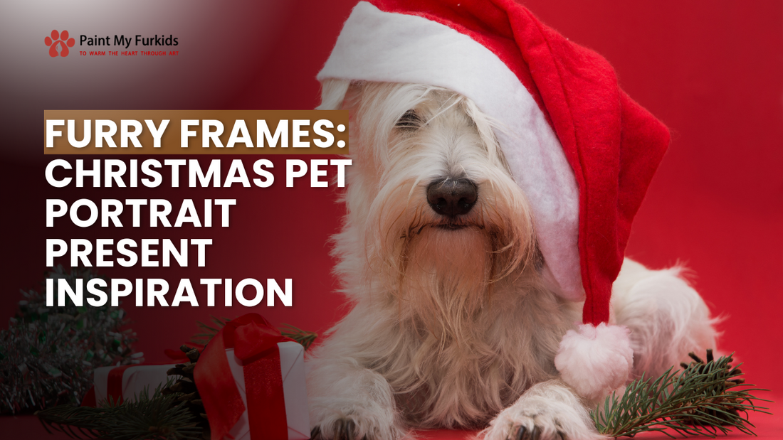 Furry Frames: Unwrap the Joy with Christmas Pet Portrait Presents
