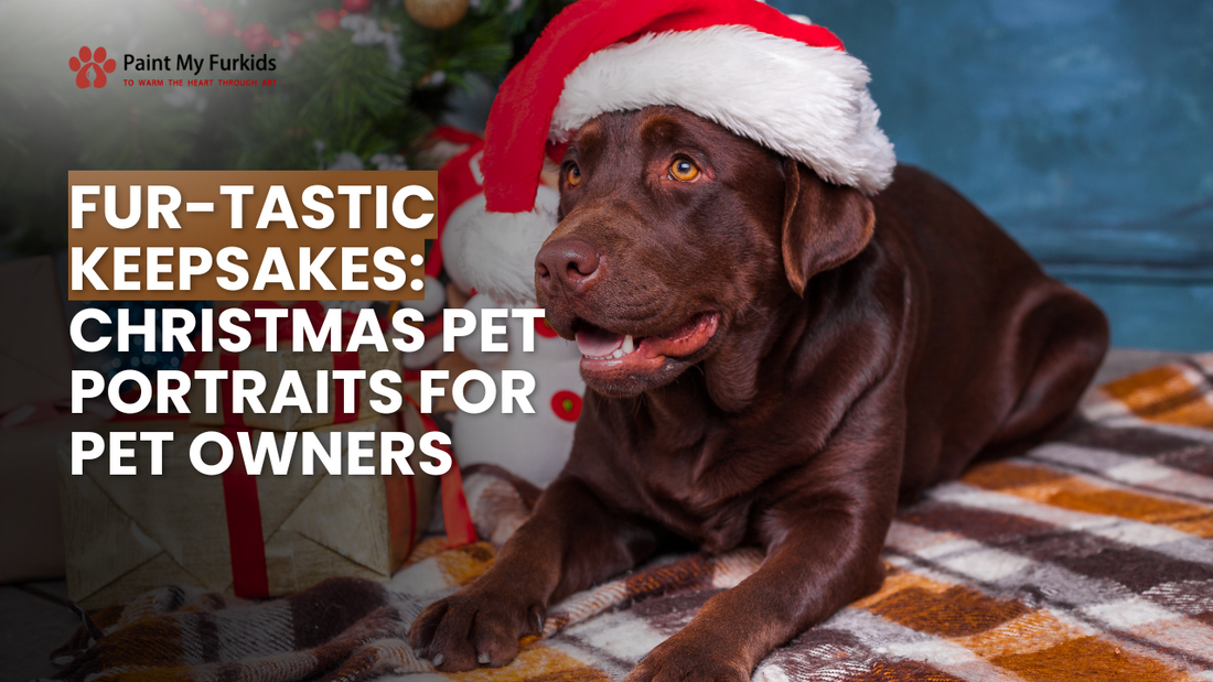 Capture the Holiday Magic: Fur-tastic Keepsakes Offers Christmas Pet Portraits for Pet Owners