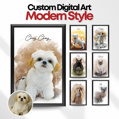 Custom Digital Art (Modern Style)