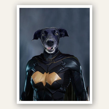 Superhero Pet Portrait - Batgirl