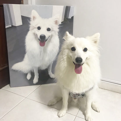 Custom Pet Portrait Oil Painting (Standard Style: Paint-Per-Photo)