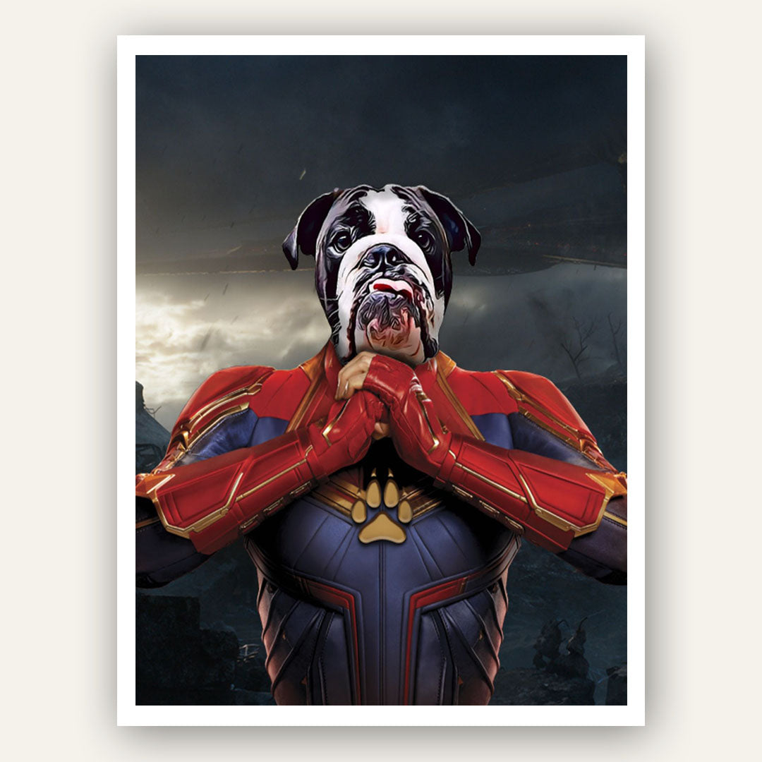 Superhero Pet Portrait – Captain Marvel - Image 9
