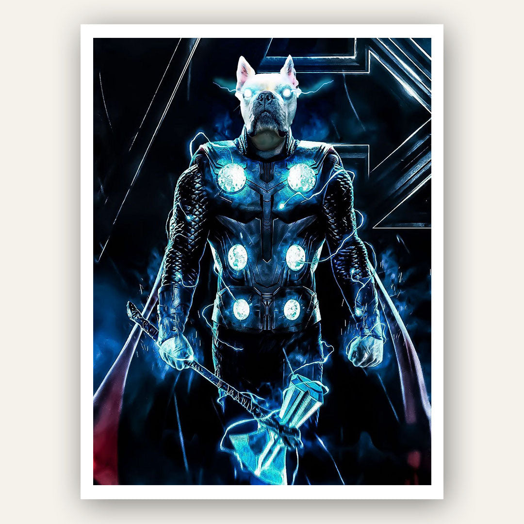 Superhero Pet Portrait – Thor - Image 3