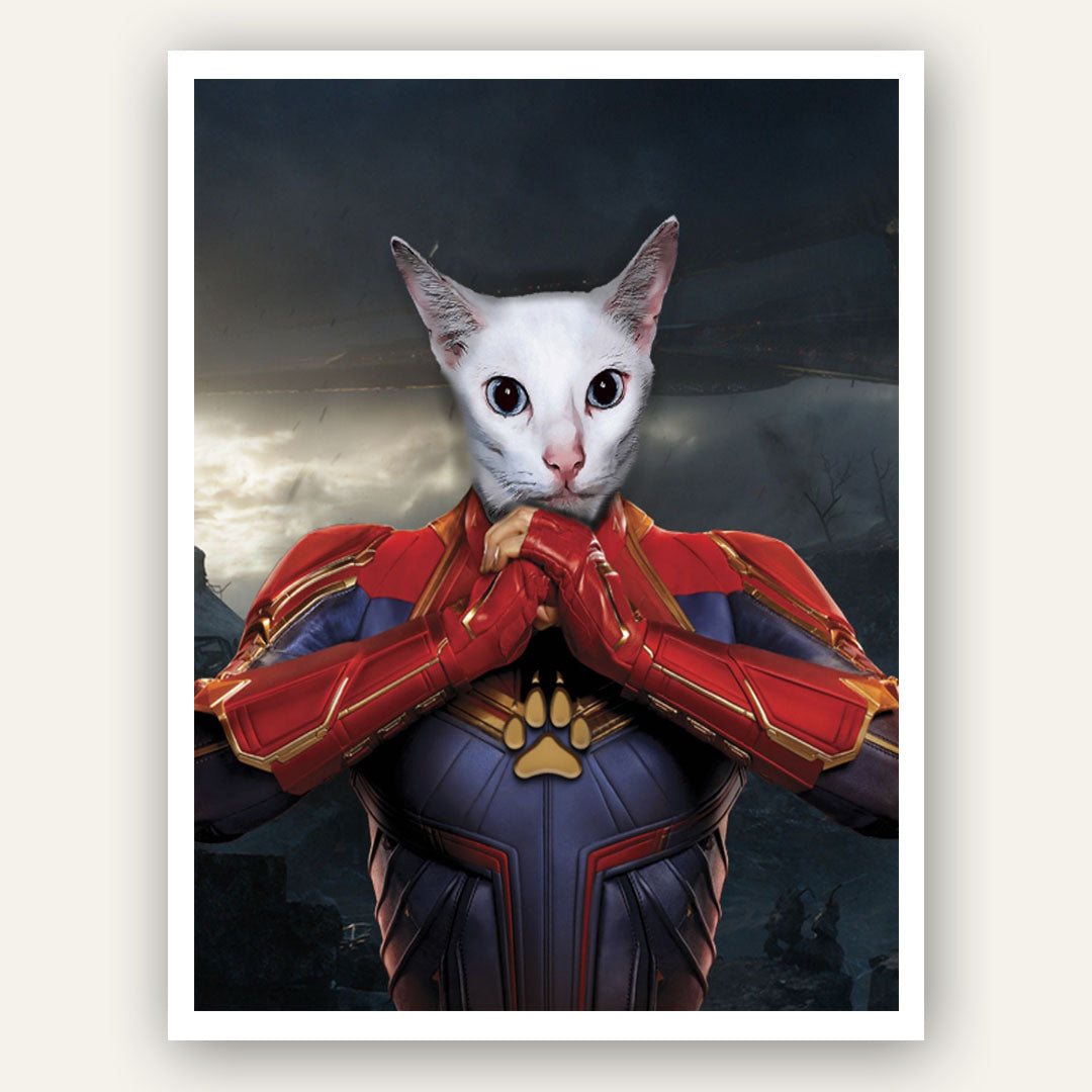 Superhero Pet Portrait – Captain Marvel - Image 8