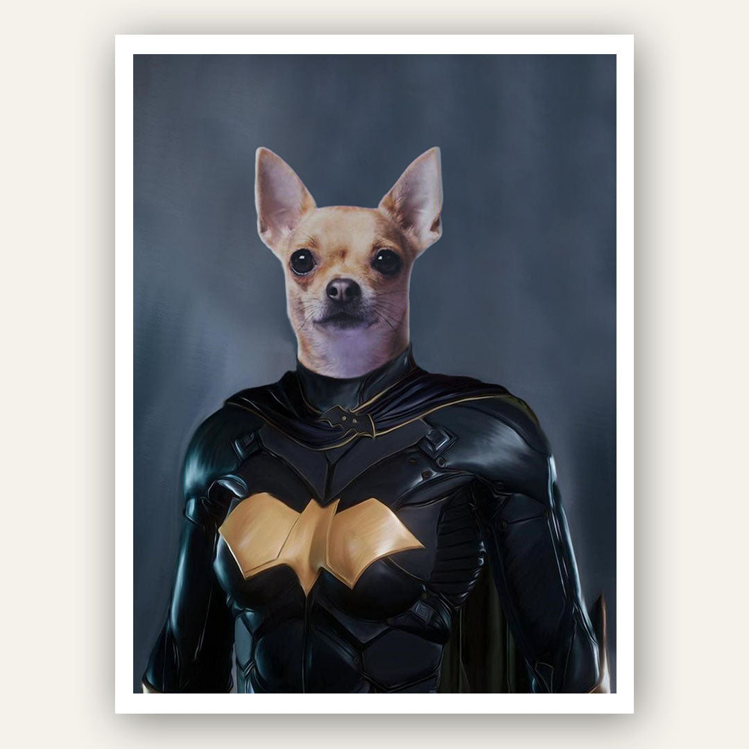 Superhero Pet Portrait – Batgirl - Image 7