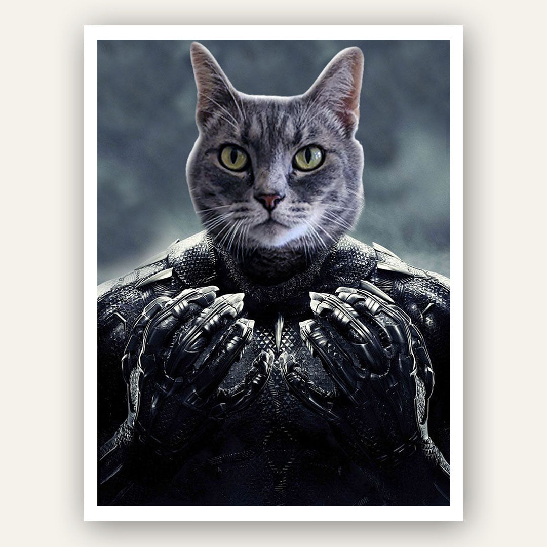 Superhero Pet Portrait – Black Pawnther - Image 4