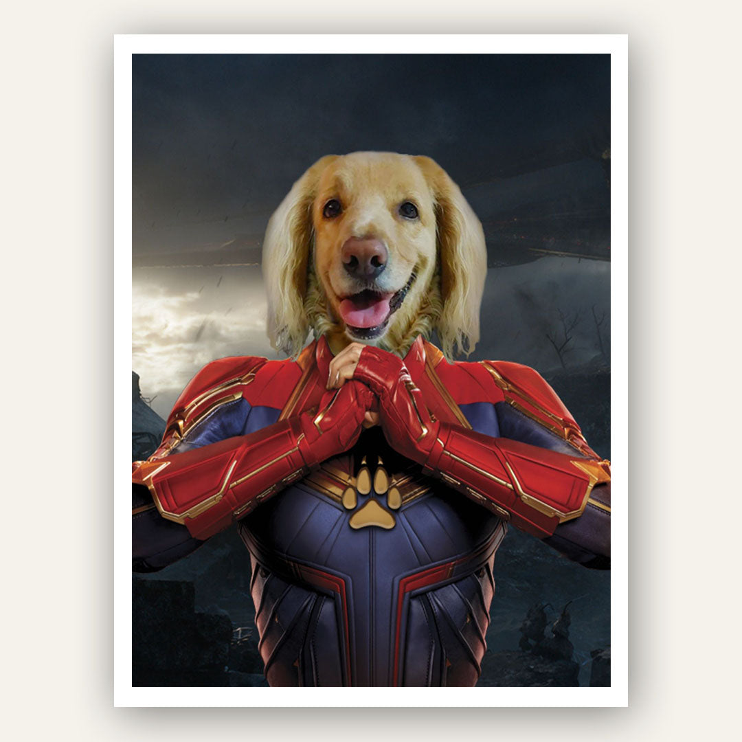 Superhero Pet Portrait – Captain Marvel - Image 10